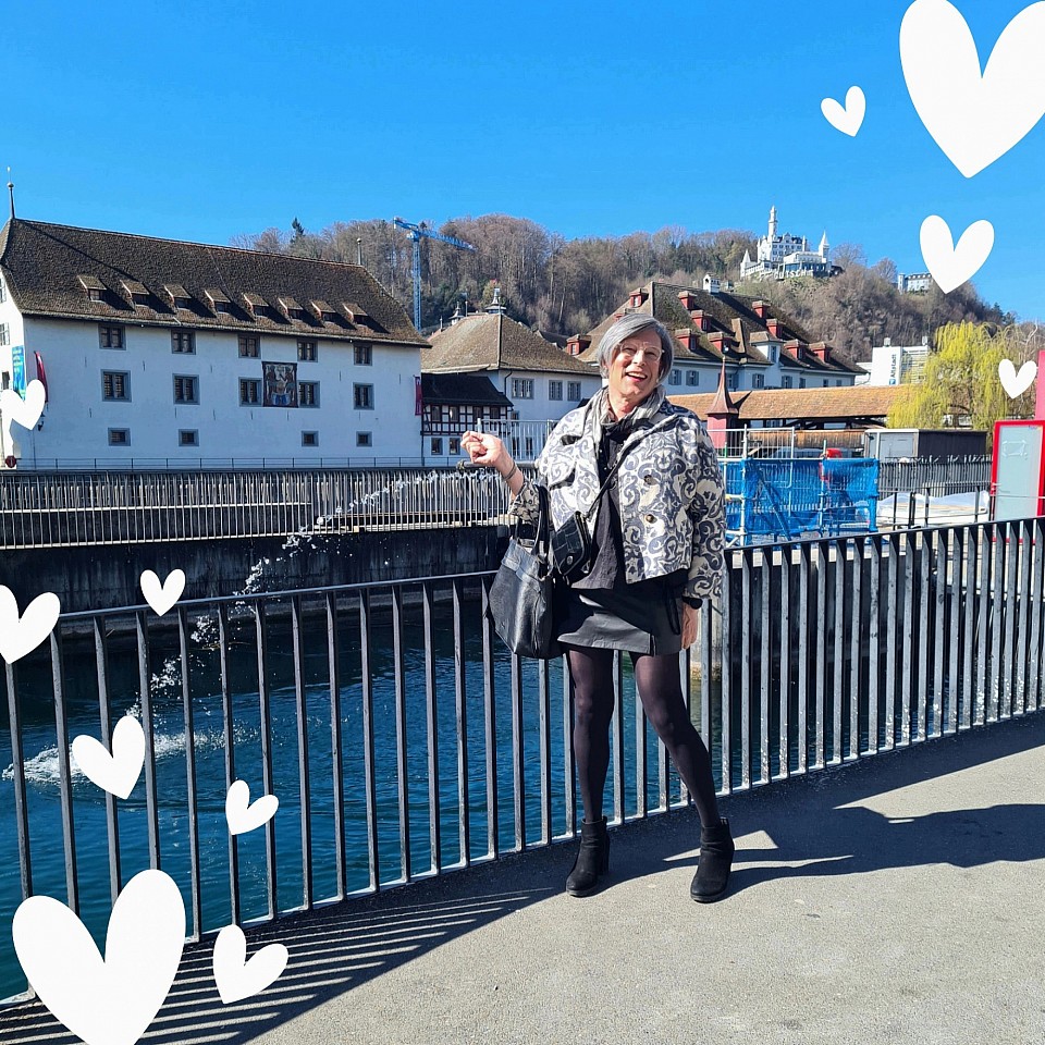 An der Reuss in Luzern - der Frühling ruft...